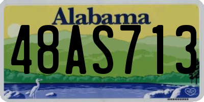 AL license plate 48AS713