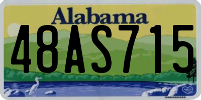 AL license plate 48AS715