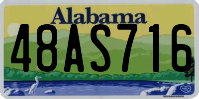 AL license plate 48AS716