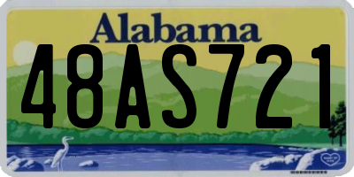 AL license plate 48AS721