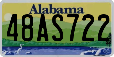 AL license plate 48AS722