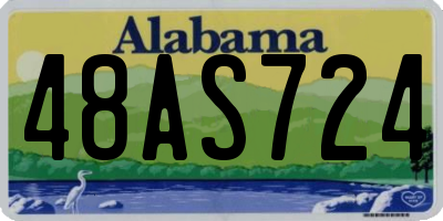 AL license plate 48AS724