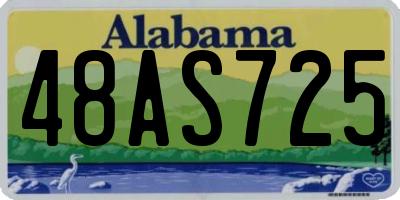 AL license plate 48AS725