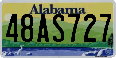 AL license plate 48AS727