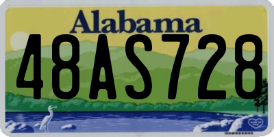 AL license plate 48AS728
