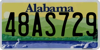 AL license plate 48AS729