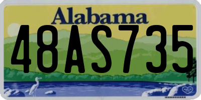 AL license plate 48AS735