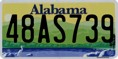 AL license plate 48AS739