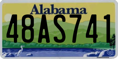AL license plate 48AS741
