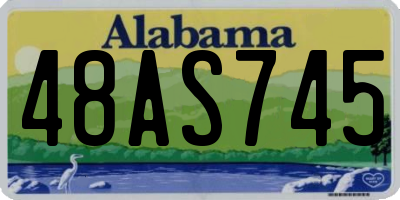 AL license plate 48AS745