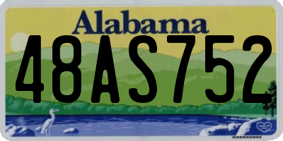 AL license plate 48AS752