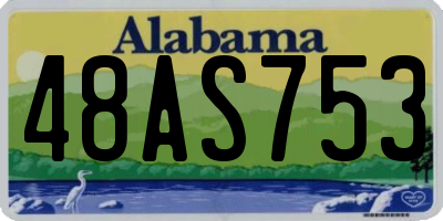 AL license plate 48AS753