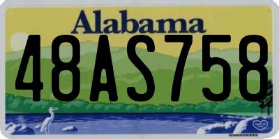 AL license plate 48AS758