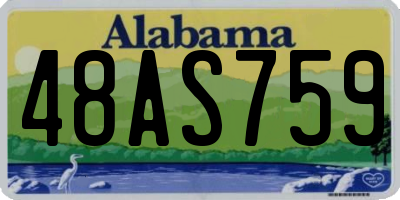 AL license plate 48AS759