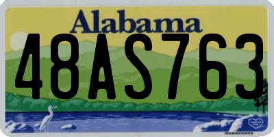 AL license plate 48AS763