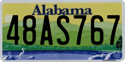 AL license plate 48AS767