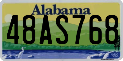 AL license plate 48AS768