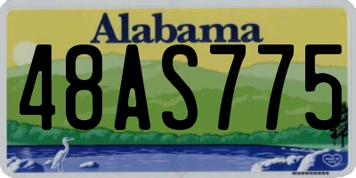 AL license plate 48AS775