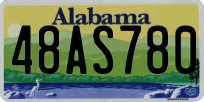 AL license plate 48AS780