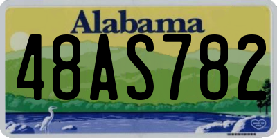 AL license plate 48AS782