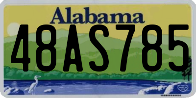 AL license plate 48AS785