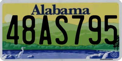 AL license plate 48AS795