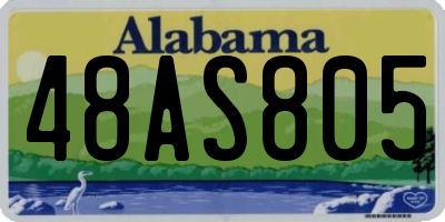 AL license plate 48AS805