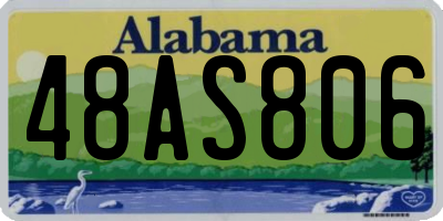 AL license plate 48AS806