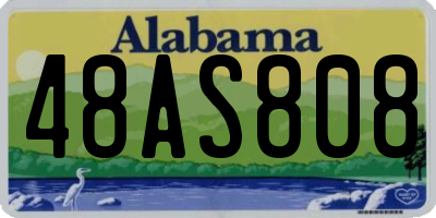 AL license plate 48AS808
