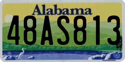 AL license plate 48AS813
