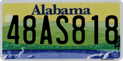 AL license plate 48AS818