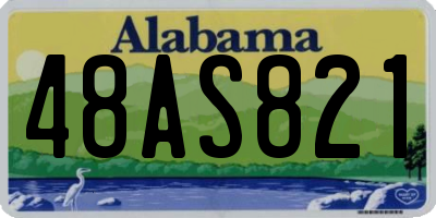 AL license plate 48AS821