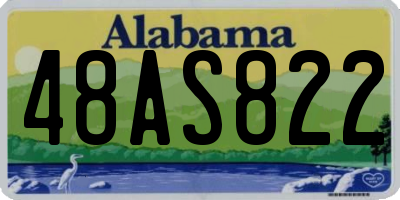 AL license plate 48AS822