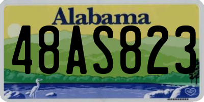 AL license plate 48AS823