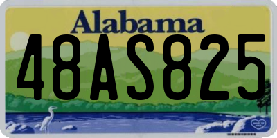 AL license plate 48AS825