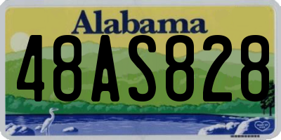 AL license plate 48AS828