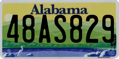 AL license plate 48AS829