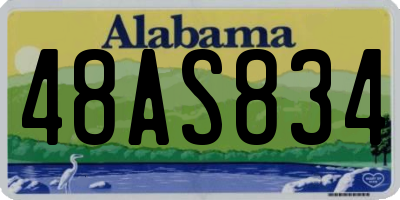 AL license plate 48AS834