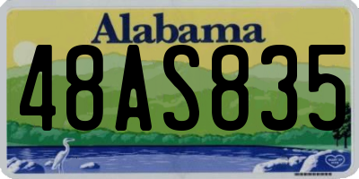 AL license plate 48AS835