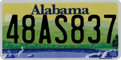 AL license plate 48AS837