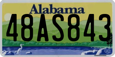 AL license plate 48AS843