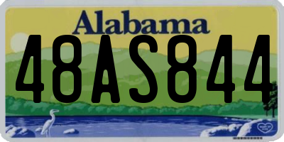 AL license plate 48AS844