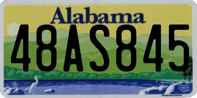 AL license plate 48AS845