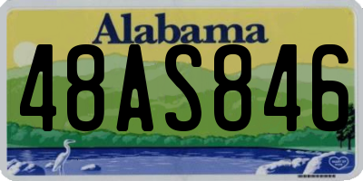 AL license plate 48AS846