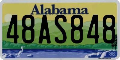 AL license plate 48AS848