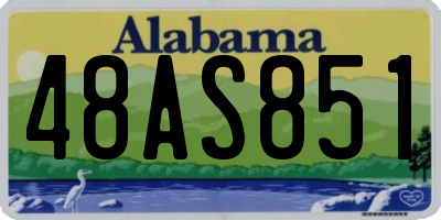 AL license plate 48AS851