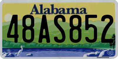 AL license plate 48AS852