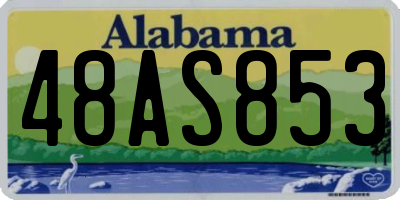 AL license plate 48AS853