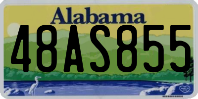 AL license plate 48AS855