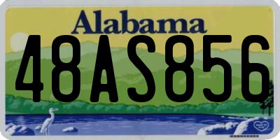 AL license plate 48AS856